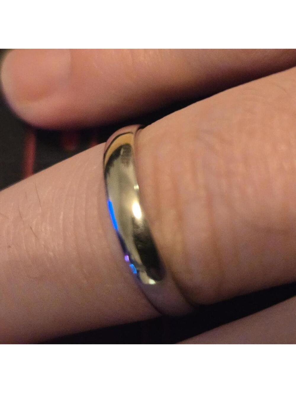 Pure silver promise ring